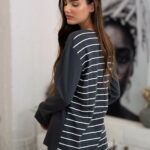 Γυναικεία Πιτζάμα Χειμωνιάτικη Ριγέ Κολάν