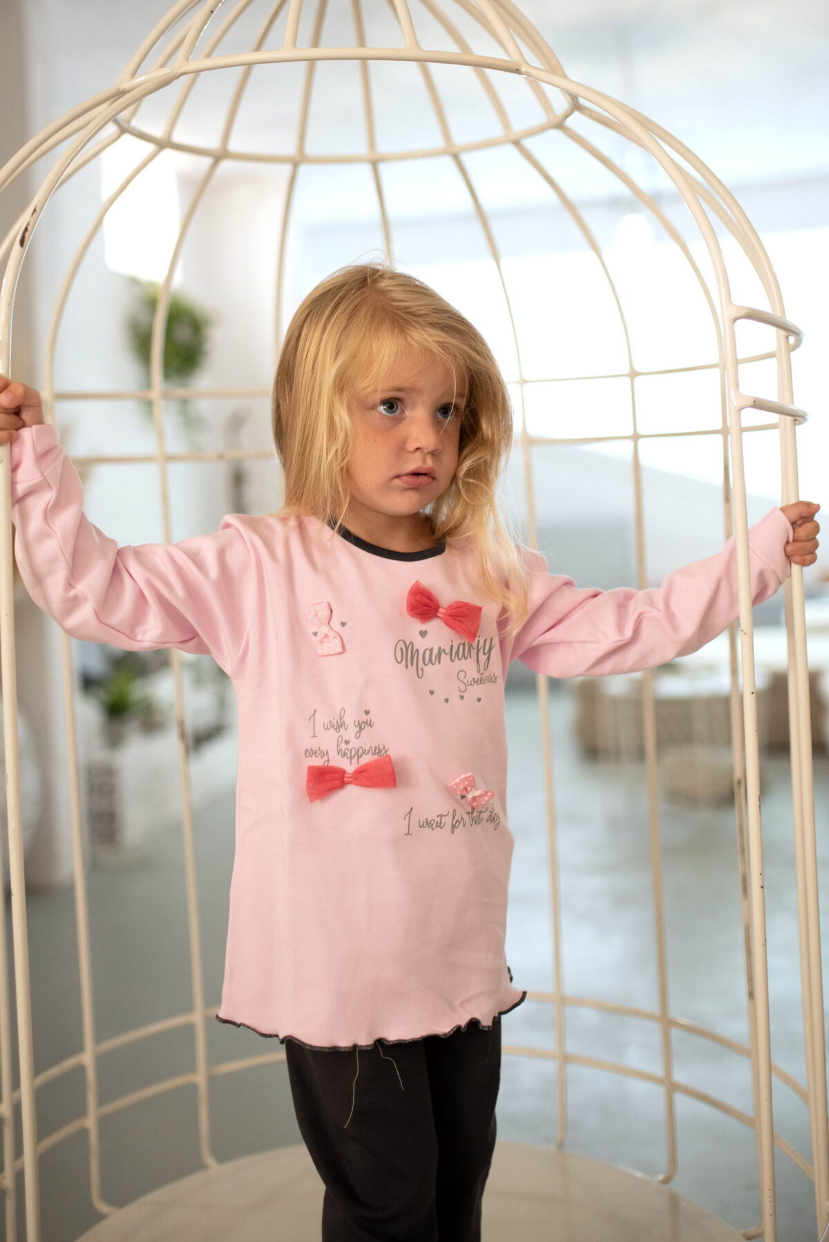 Παιδική Πιτζάμα Χειμωνιάτικη  Φιογκάκια - Image 4