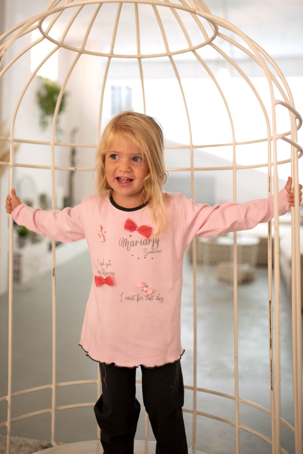 0759-polkadot-photojournalism Παιδική Πιτζάμα Χειμωνιάτικη Φιογκάκια - Image 1