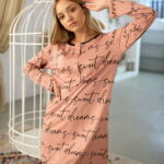 Γυναικείο Νυχτικό Χειμωνιάτικο Sweet Dreams  Plus Size