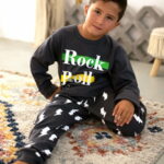 Παιδική Πιτζάμα Χειμωνιάτικη  Rock Roll Sleep