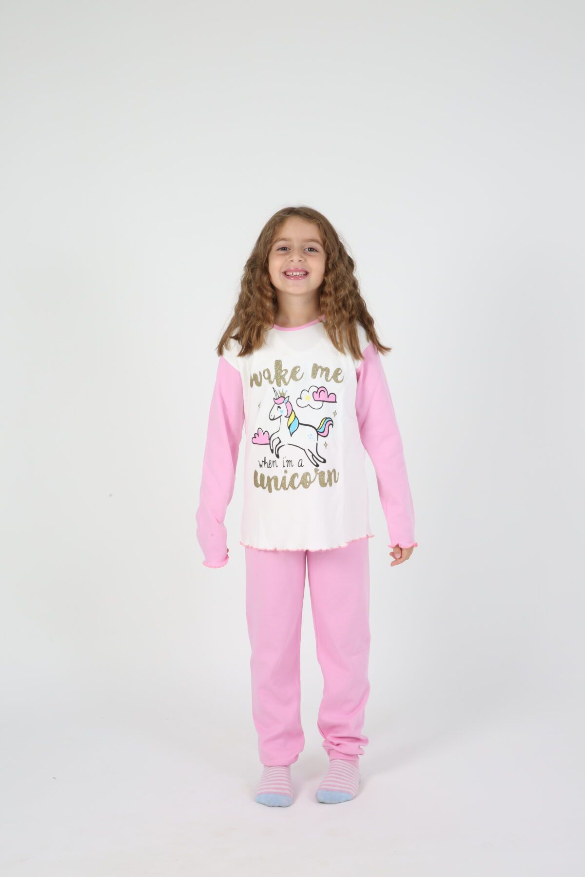 1N6A9228 Παιδική Πιτζάμα Χειμωνιάτικη  Μονόκερος - Image 2