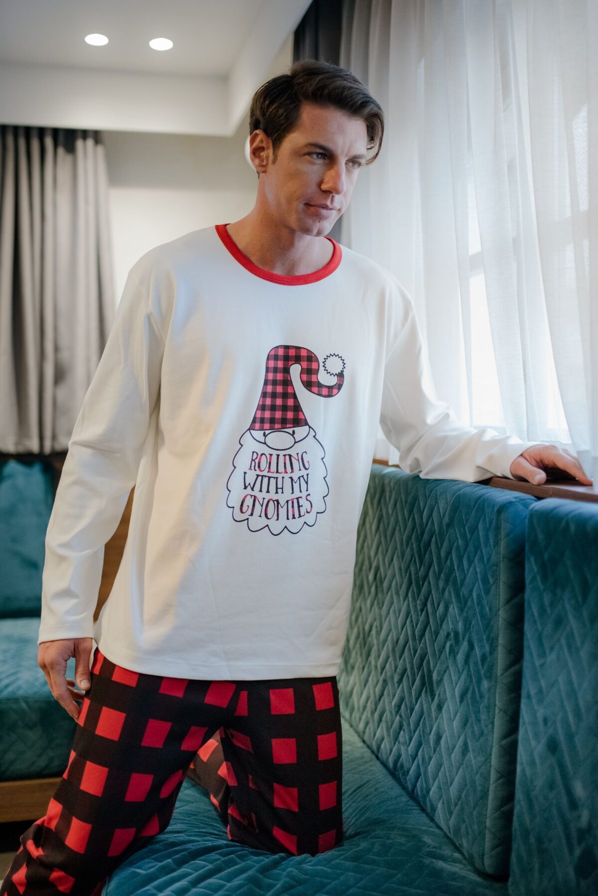 Ανδρική Πιτζάμα Χειμωνιάτικη Gnomies Man - Image 1