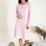 Γυναικείο Νυχτικό Χειμωνιάτικο Dante Dress Plus Size