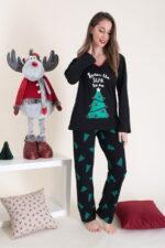 Γυναικεία Πιτζάμα Χειμωνιάτικη Christmas Tree Woman