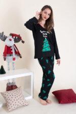 Γυναικεία Πιτζάμα Χειμωνιάτικη Christmas Tree Woman - Image 2