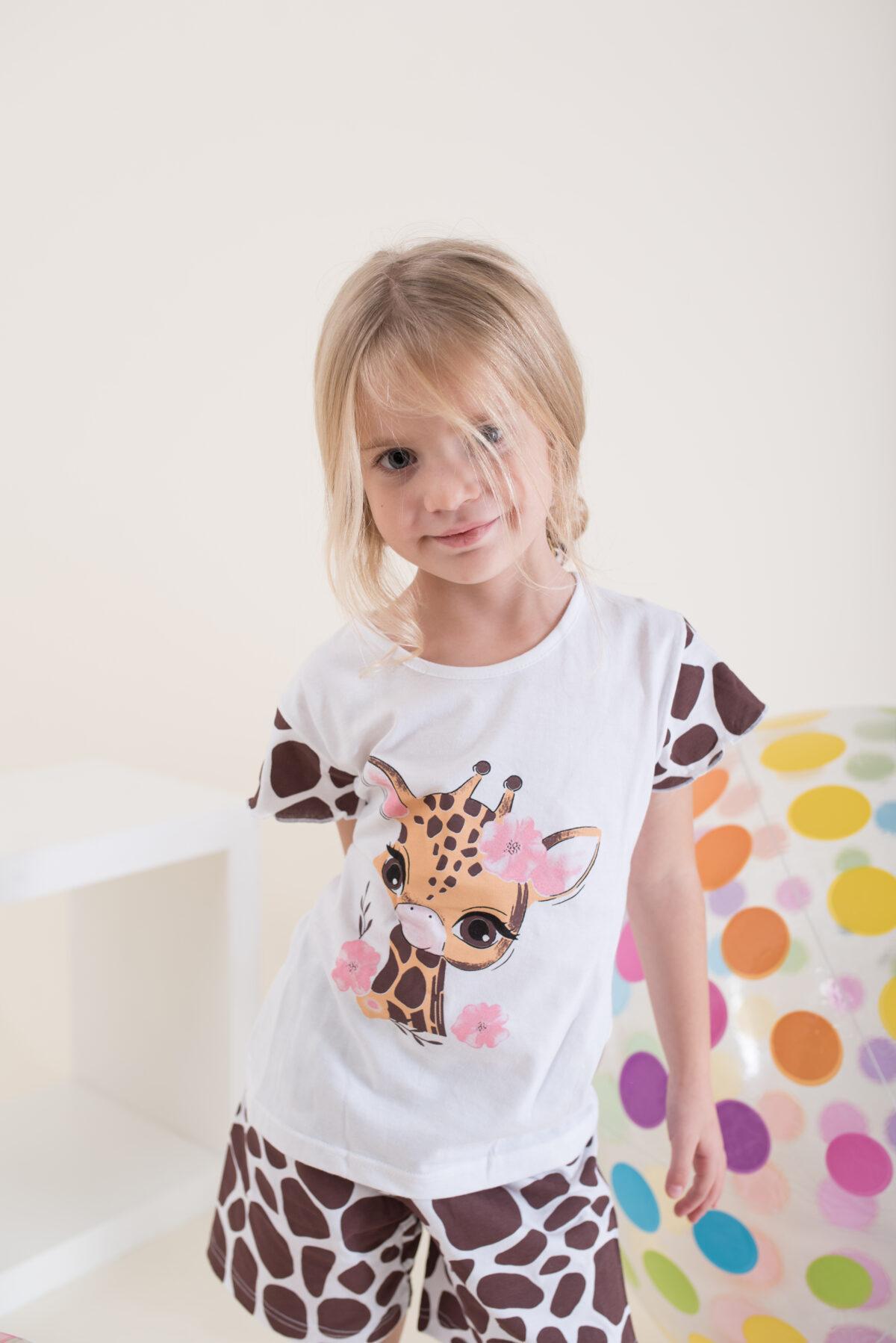 Παιδική Πιτζάμα Καλοκαιρινή Giraffe - Image 3