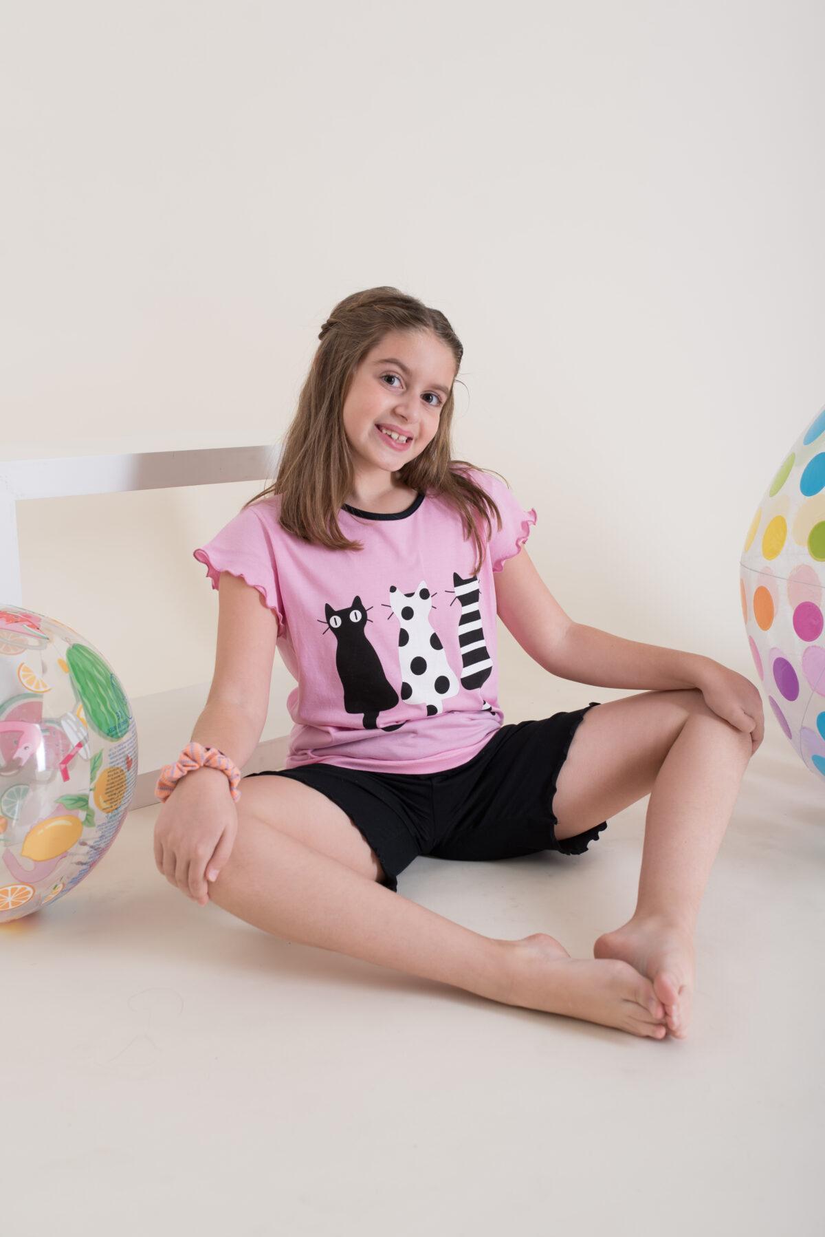 Παιδική Πιτζάμα Καλοκαιρινή The Cats - Image 2