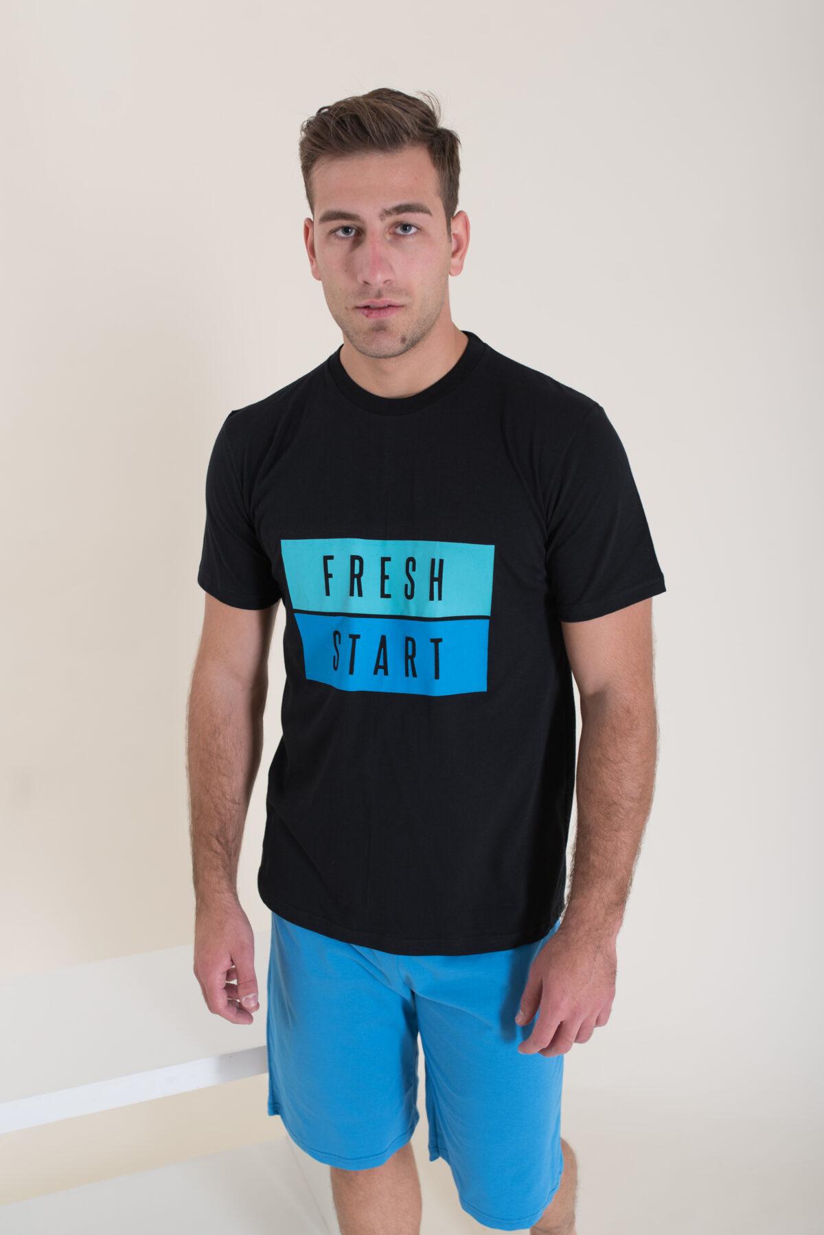 Ανδρική Πιτζάμα Καλοκαιρινή  Fresh Start - Image 2