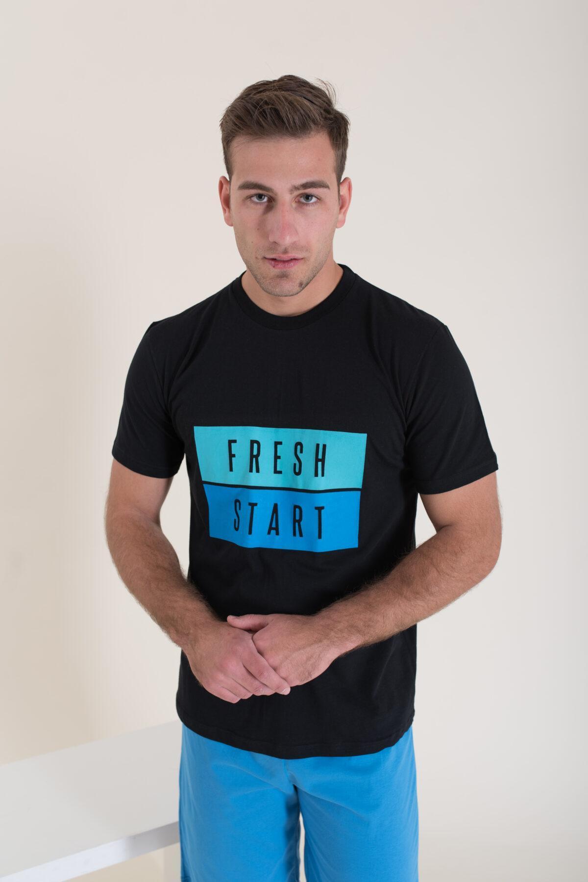 Ανδρική Πιτζάμα Καλοκαιρινή  Fresh Start - Image 4