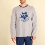 Ανδρική Πιτζάμα Χειμωνιάτικη  Papa Wolf