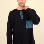 Ανδρική Πιτζάμα Πατιλέτα με Τσέπη