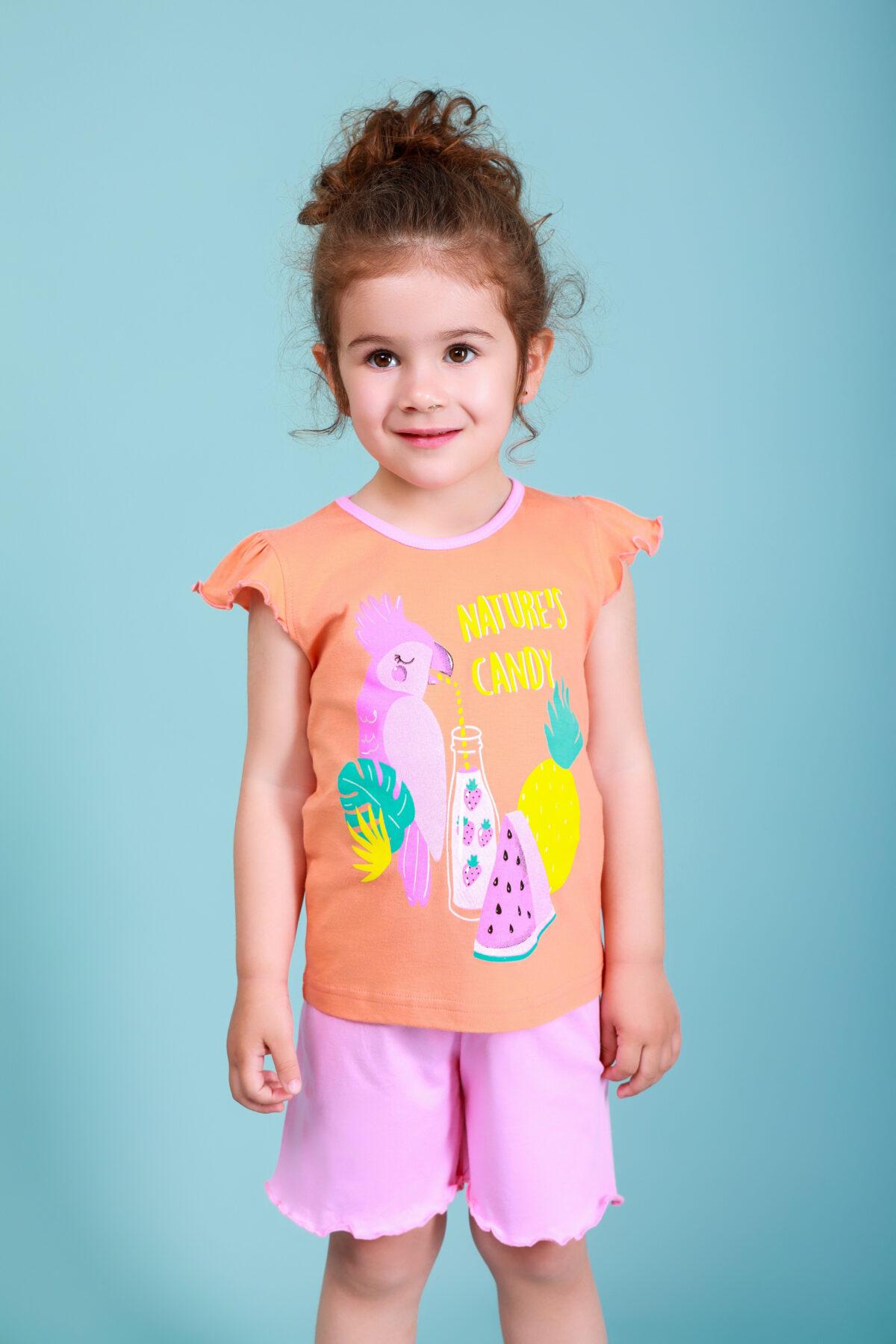 Παιδική Πιτζάμα Καλοκαιρινή Παπαγάλος - Image 2