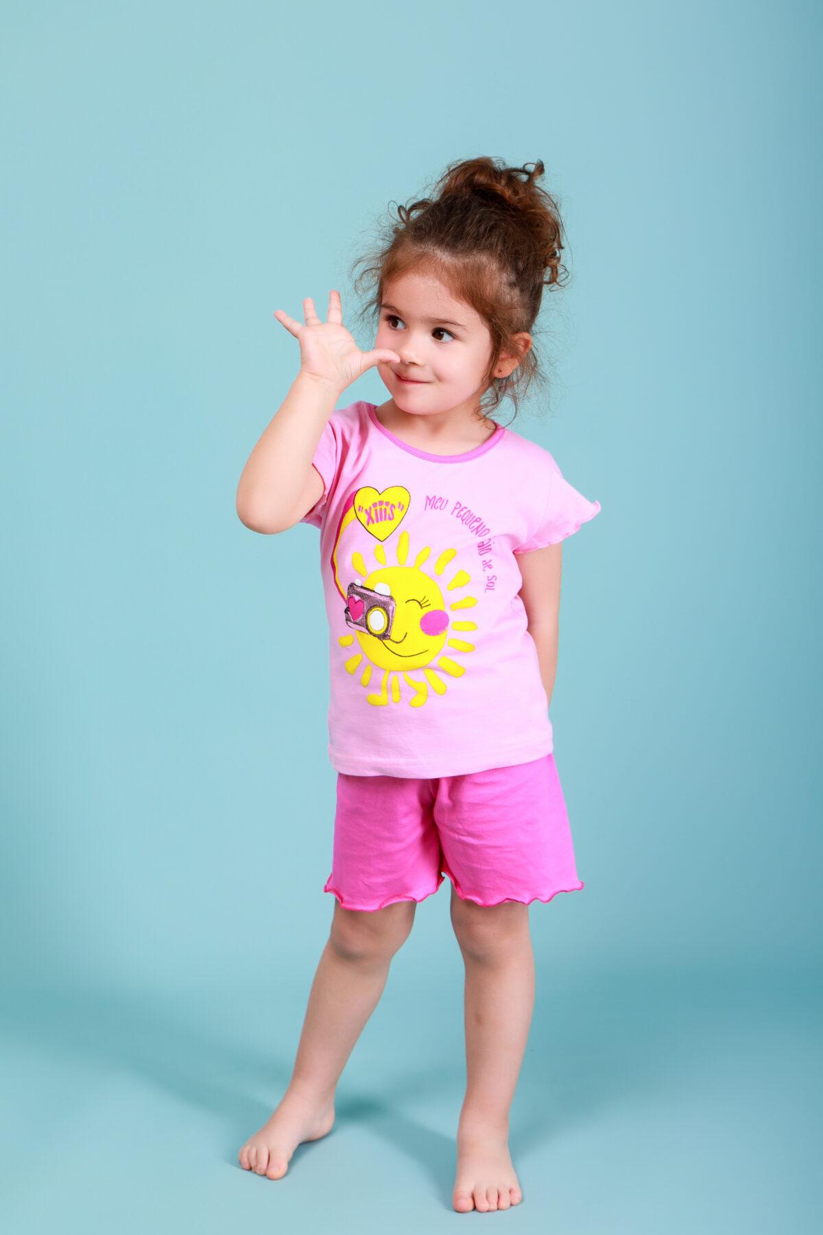 MO6A8261 Παιδική Πιτζάμα Καλοκαιρινή Ήλιος - Image 1