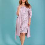 Γυναικεία Ρόμπα Καλοκαιρινή Flowers Λιλά
