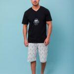Ανδρική Πιτζάμα Καλοκαιρινή Ρακέτες Plus size