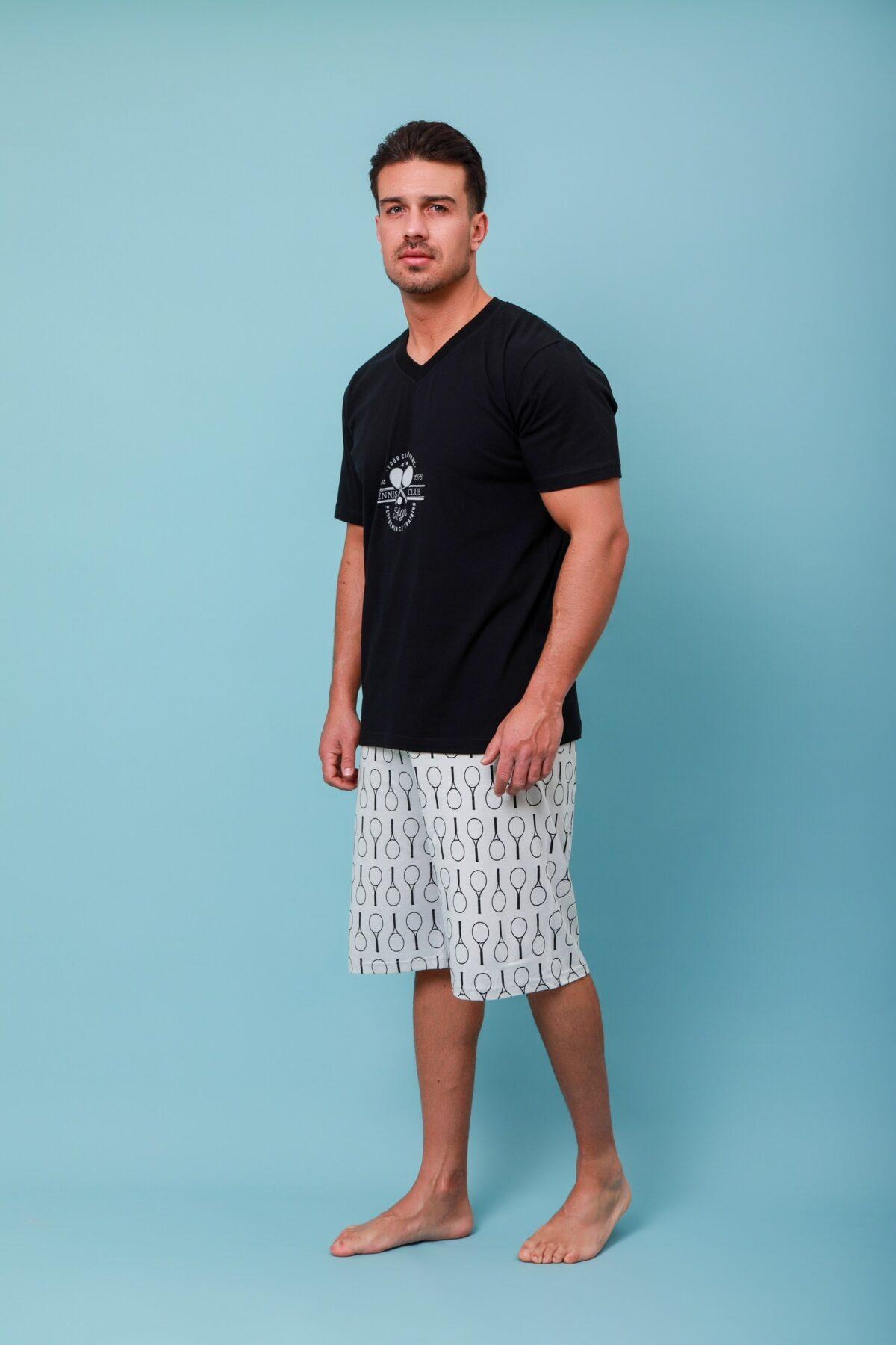MO6A8776_resized Ανδρική Πιτζάμα Καλοκαιρινή Ρακέτες - Image 1