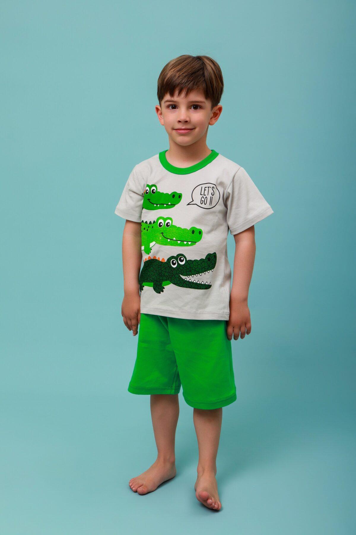 MO6A8859_resized Παιδική Πιτζάμα Καλοκαιρινή Crocodile - Image 1
