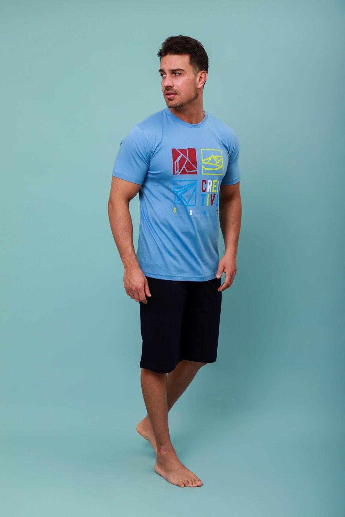 Ανδρική Πιτζάμα Καλοκαιρινή Creative - Image 5