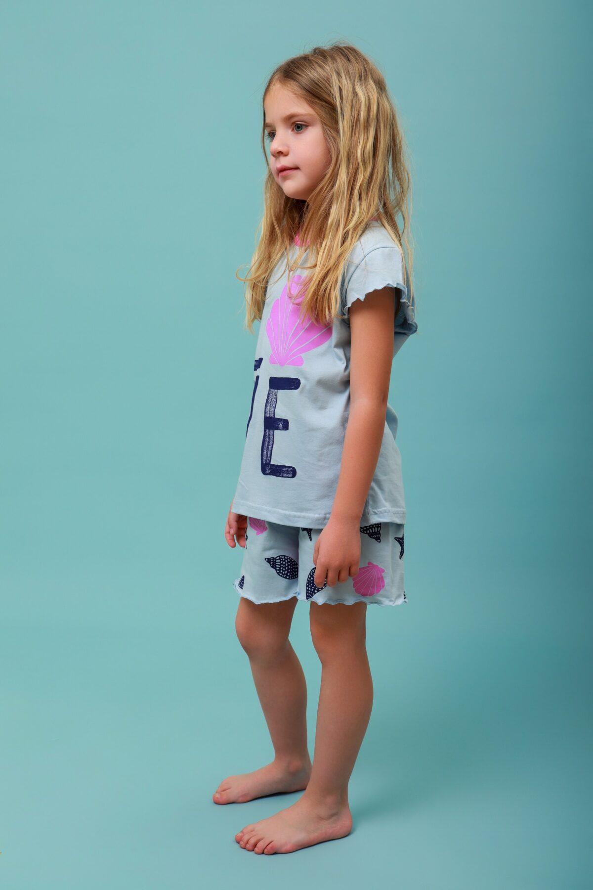 Παιδική Πιτζάμα Καλοκαιρινή Love Κοχύλια - Image 4