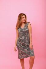 Γυναικείο Νυχτικό Καλοκαιρινό Αμάνικο Roses - Image 2