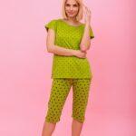 Γυναικεία Πιτζάμα Καλοκαιρινή Κάπρι Πουά