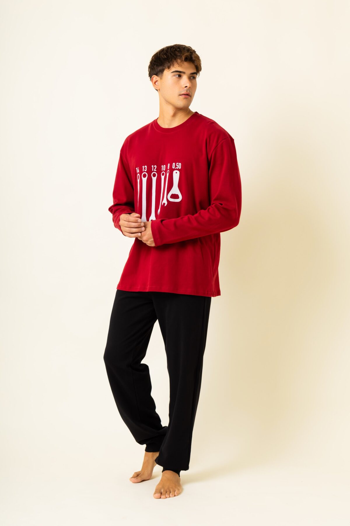 Ανδρική Πιτζάμα Χειμωνιάτικη Keys - Image 2