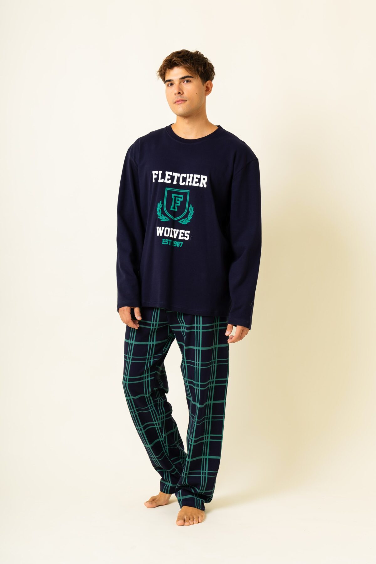 918-3 Ανδρική Πιτζάμα Χειμωνιάτικη Fletcher - Image 1