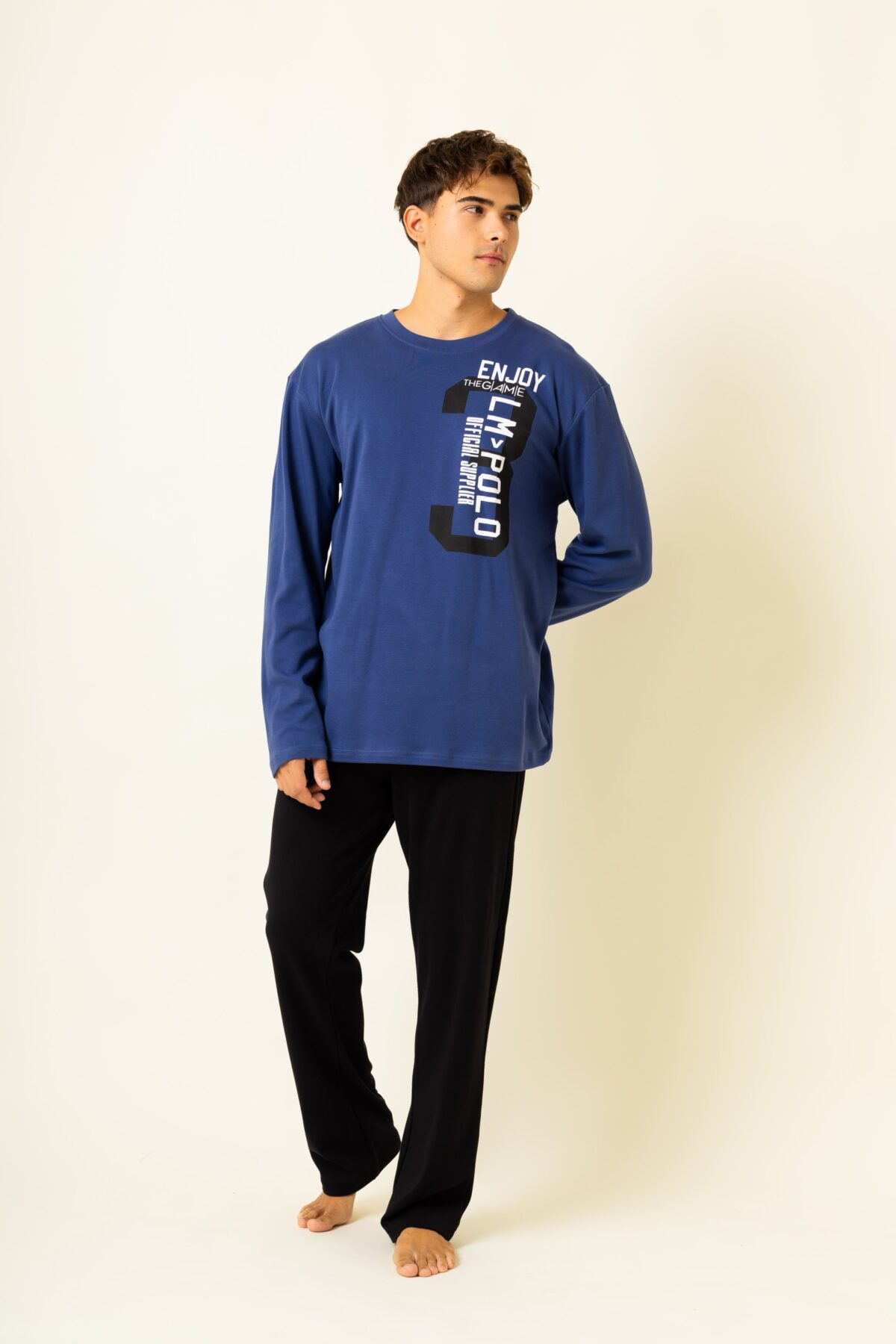 Ανδρική Πιτζάμα Χειμωνιάτικη Enjoy - Image 2