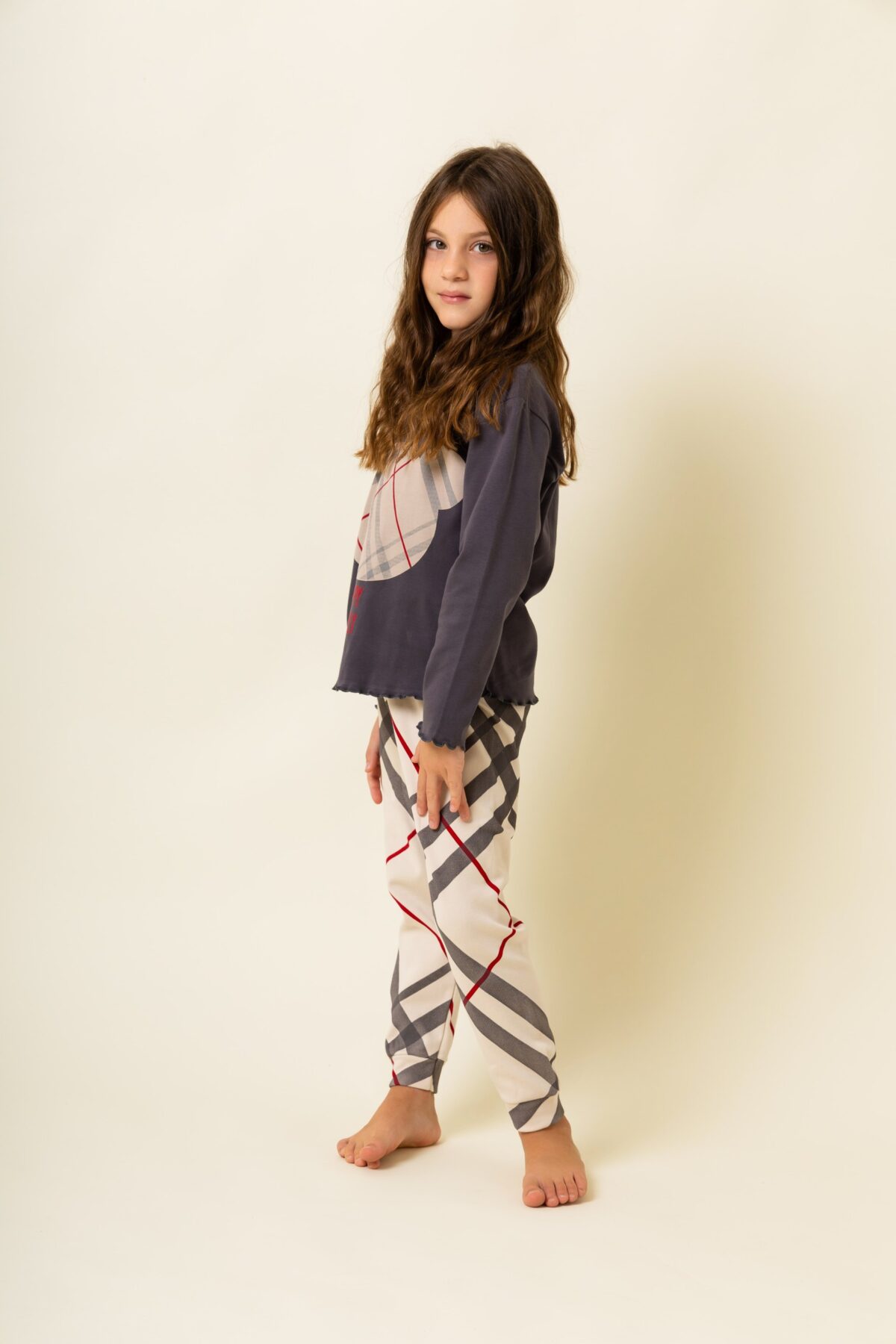 Παιδική Πιτζάμα Χειμωνιάτικη  Καρό Αρκούδος - Image 2