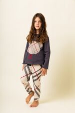 Παιδική Πιτζάμα Χειμωνιάτικη  Καρό Αρκούδος