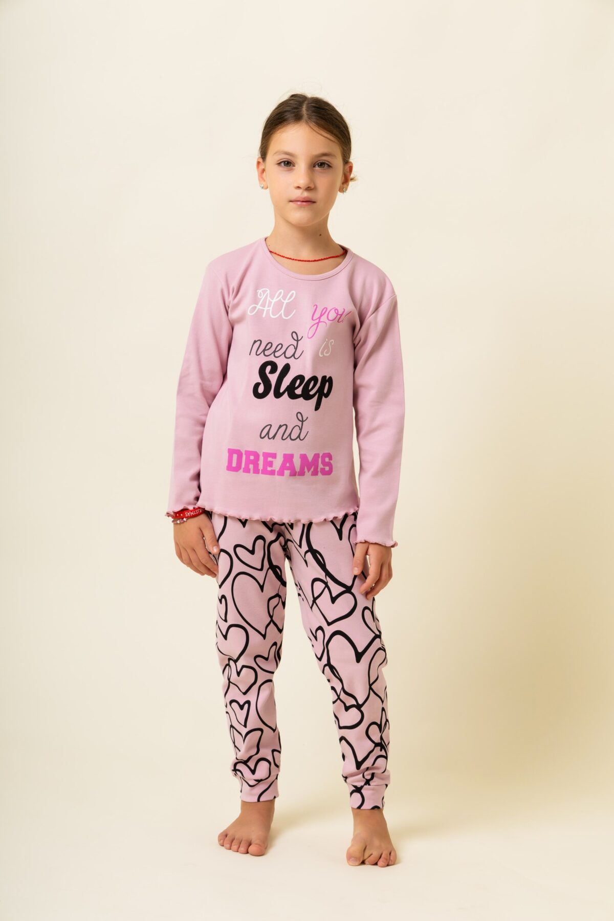 930-2 Παιδική Πιτζάμα Χειμωνιάτικη All you need is sleep - Image 1