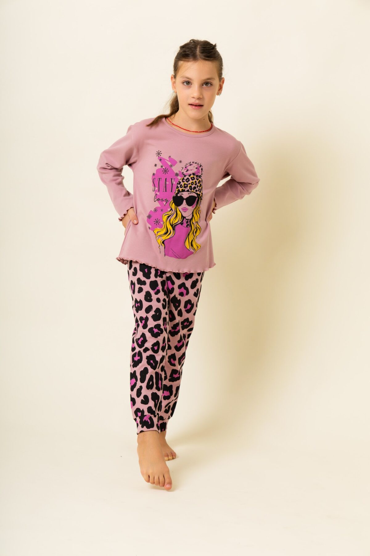 932-2 Παιδική Πιτζάμα Χειμωνιάτικη Stay cozy - Image 1