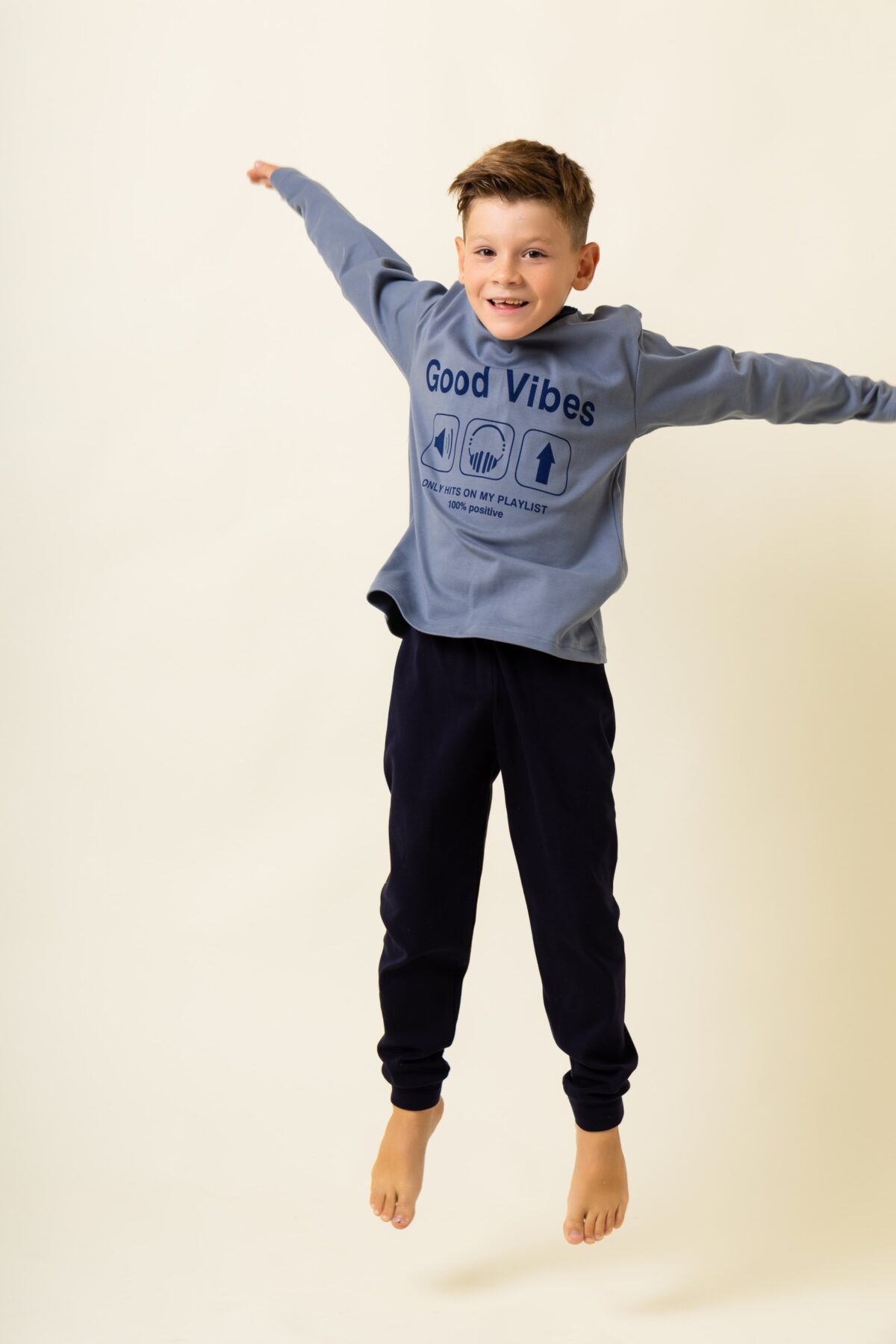 Παιδική Πιτζάμα Χειμωνιάτικη  Good Vibes - Image 1