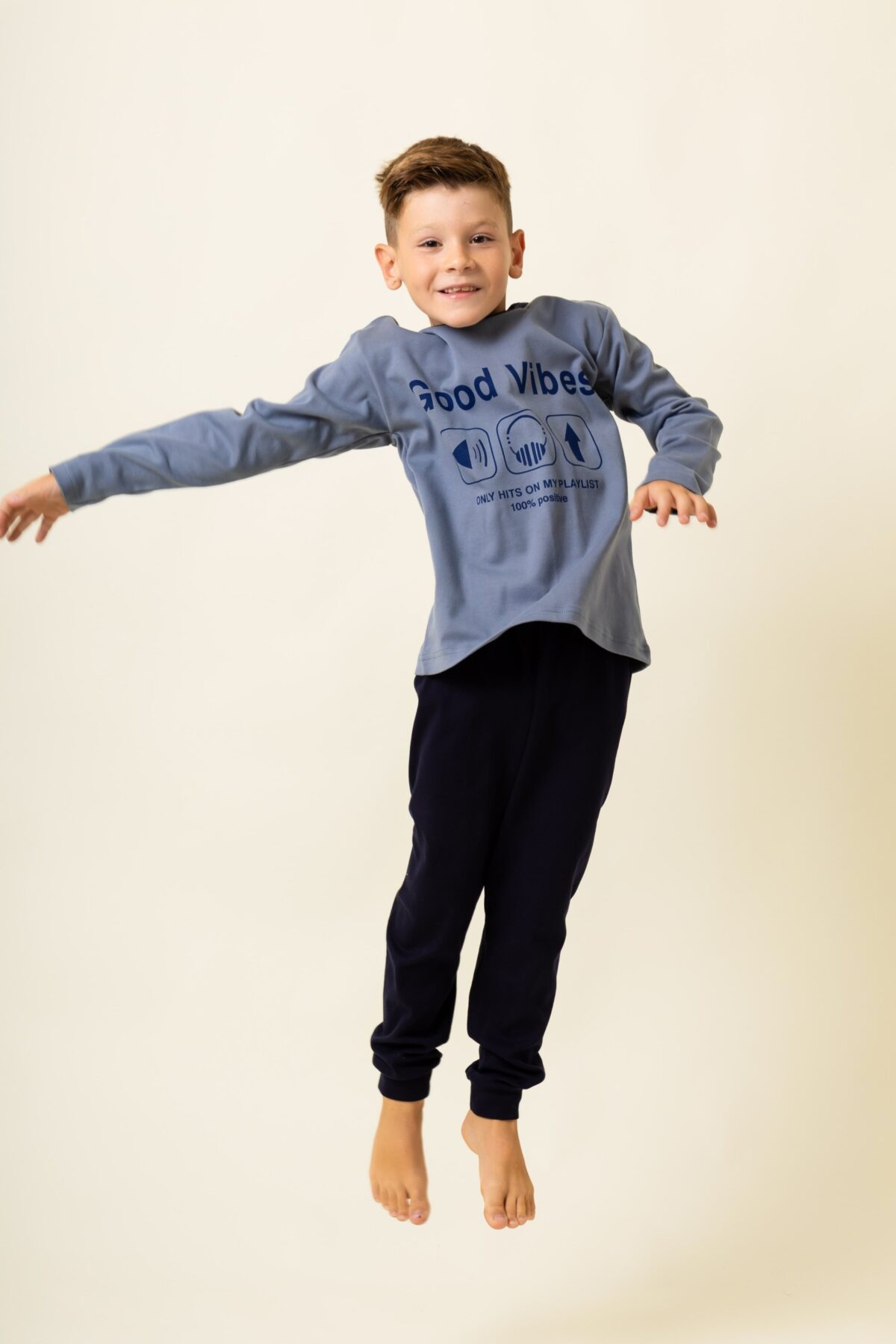 Παιδική Πιτζάμα Χειμωνιάτικη  Good Vibes - Image 2