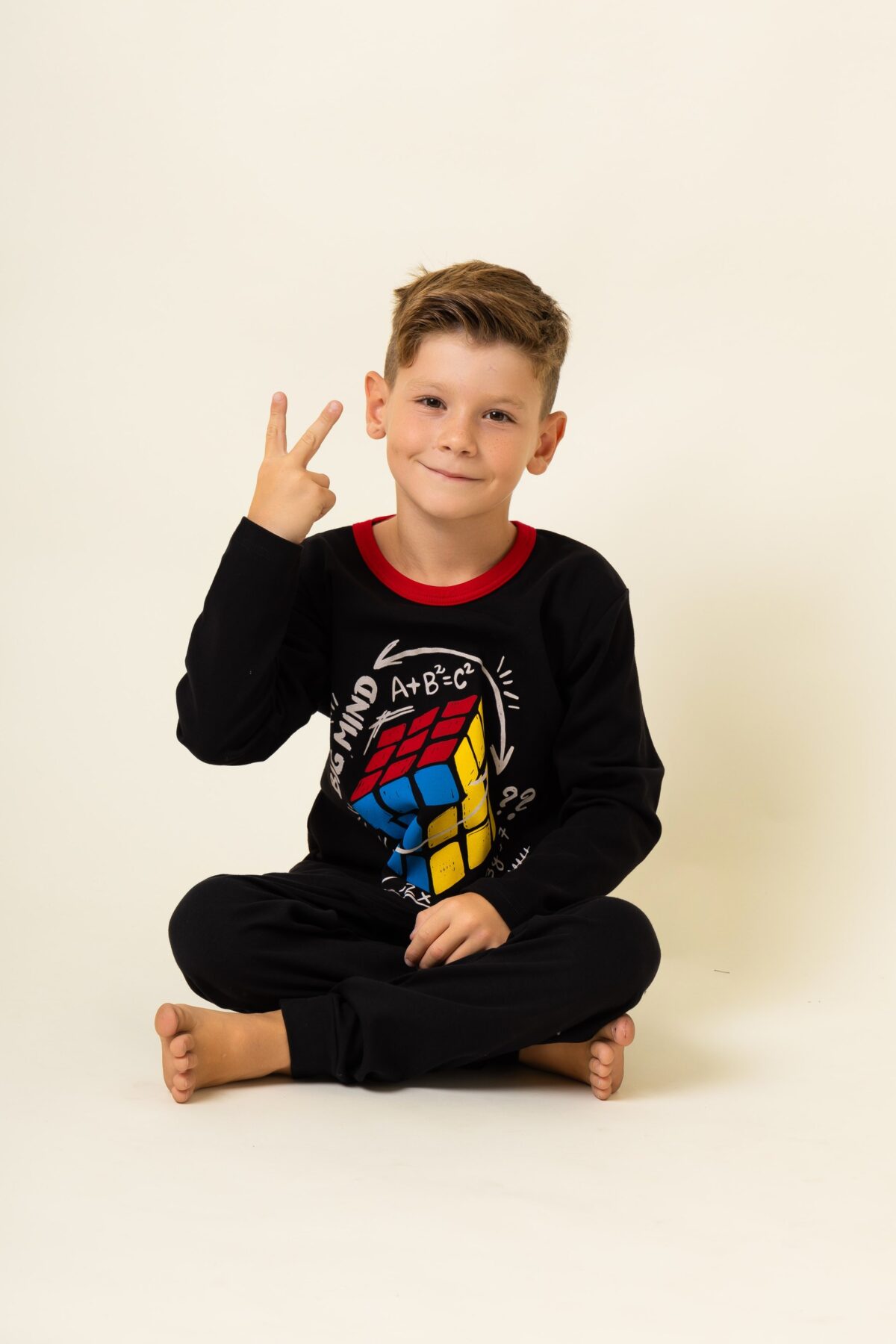 943-1 Παιδική Πιτζάμα Χειμωνιάτικη Κύβος - Image 1