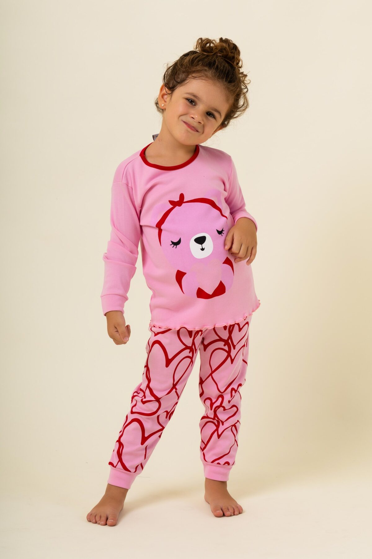 Παιδική Πιτζάμα Χειμωνιάτικη Bear and love - Image 1