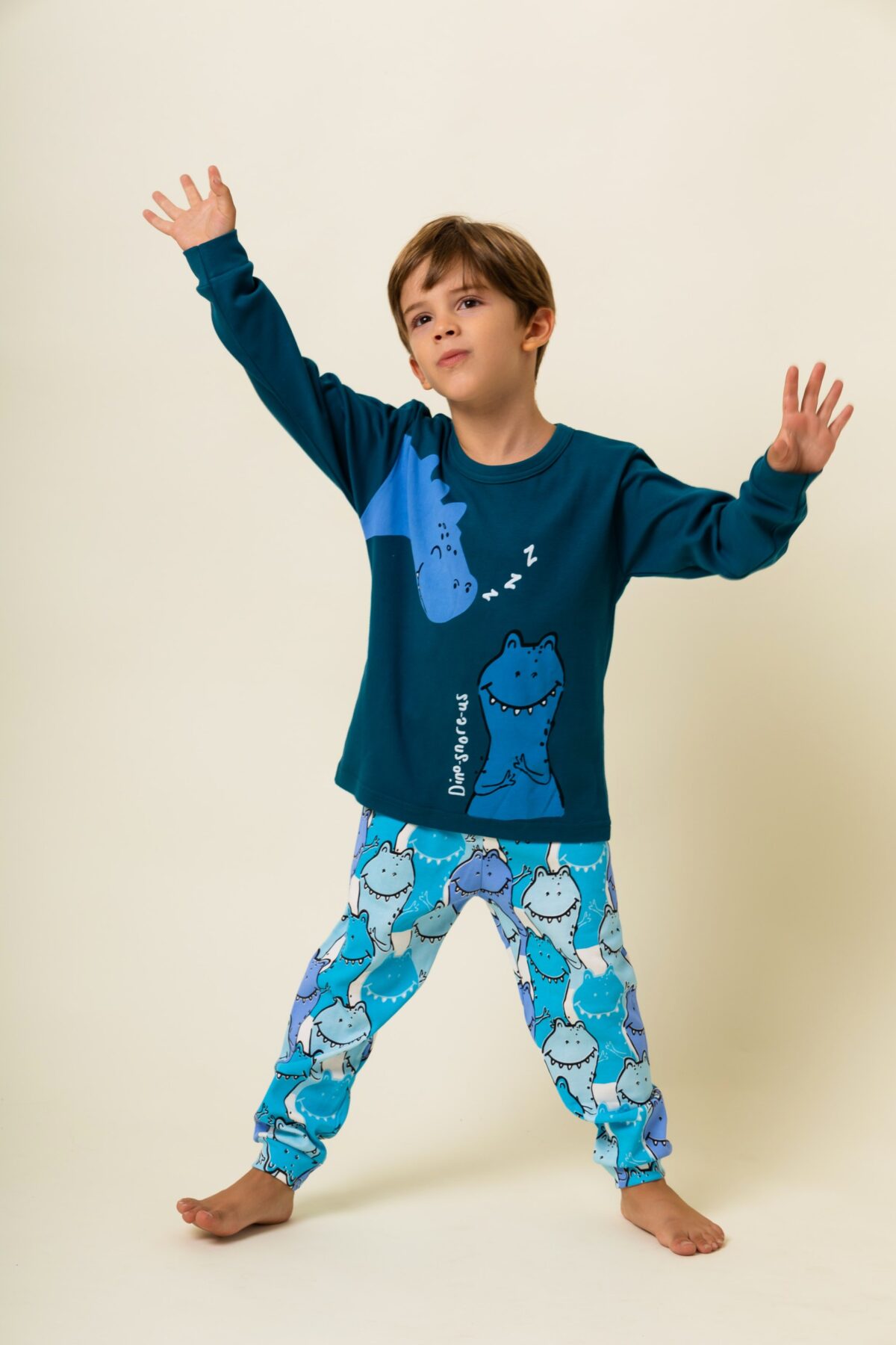 Παιδική Πιτζάμα Χειμωνιάτικη Dino - Image 3