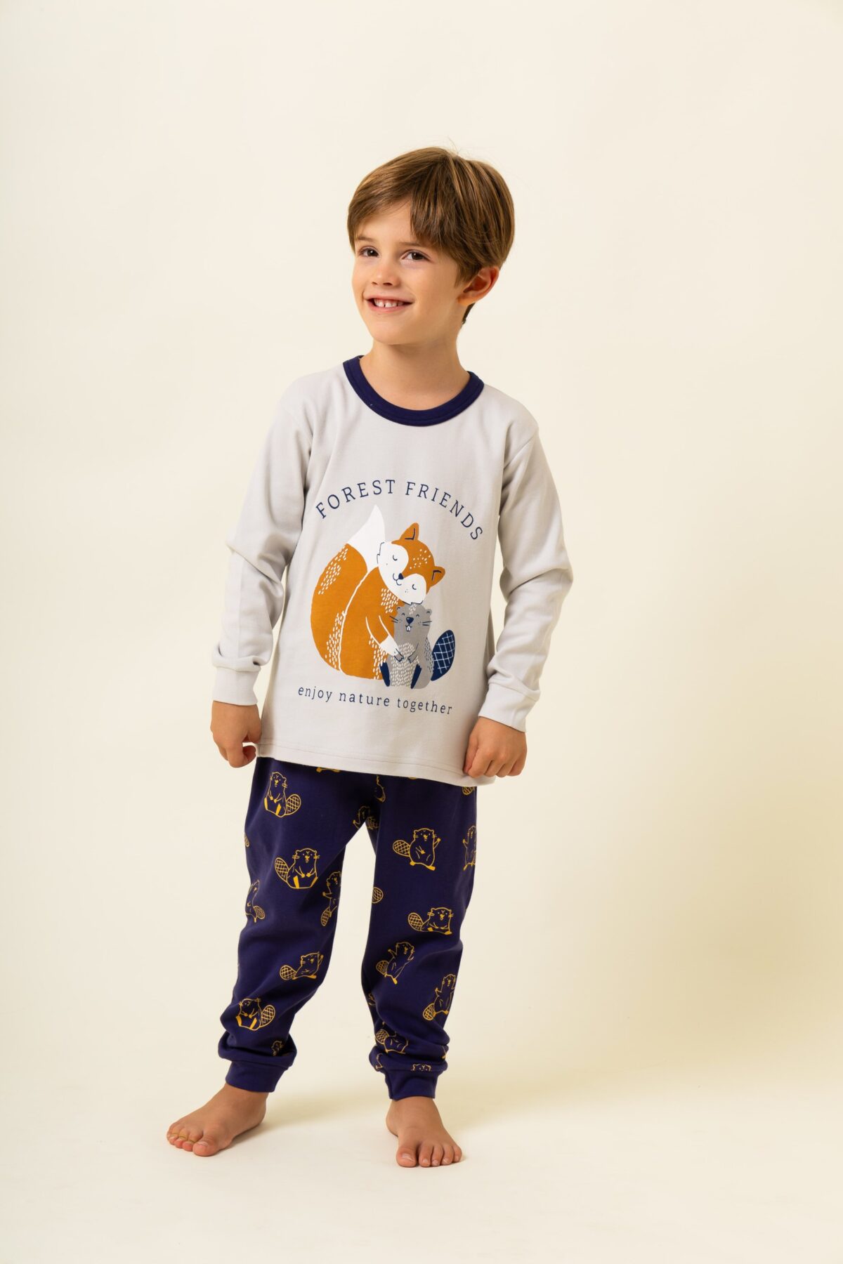 Παιδική Πιτζάμα Χειμωνιάτικη Κάστορας - Image 2