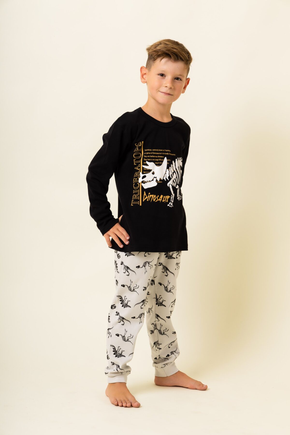 963-2 Παιδική Πιτζάμα Χειμωνιάτικη Dino - Image 1