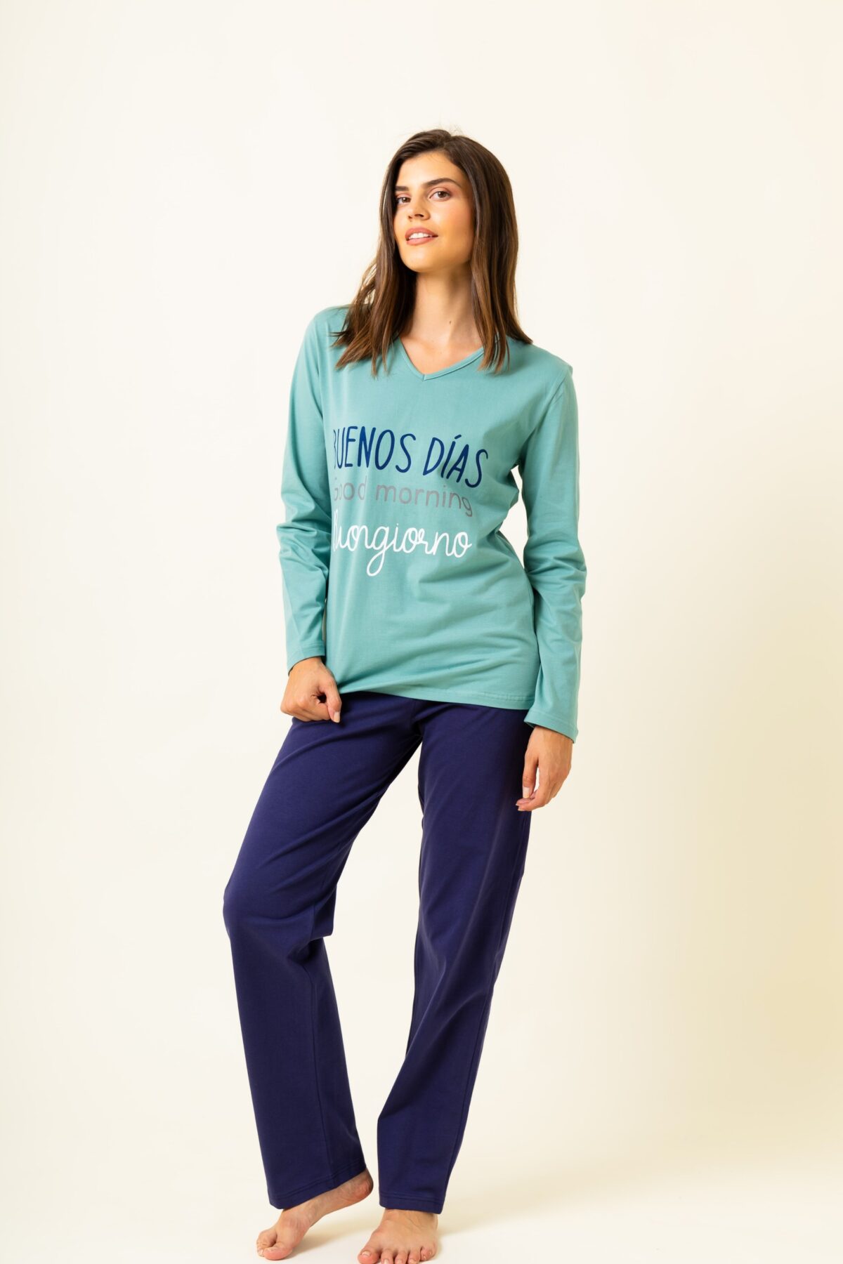 Γυναικεία Πιτζάμα Χειμωνιάτικη Buenos días - Image 2