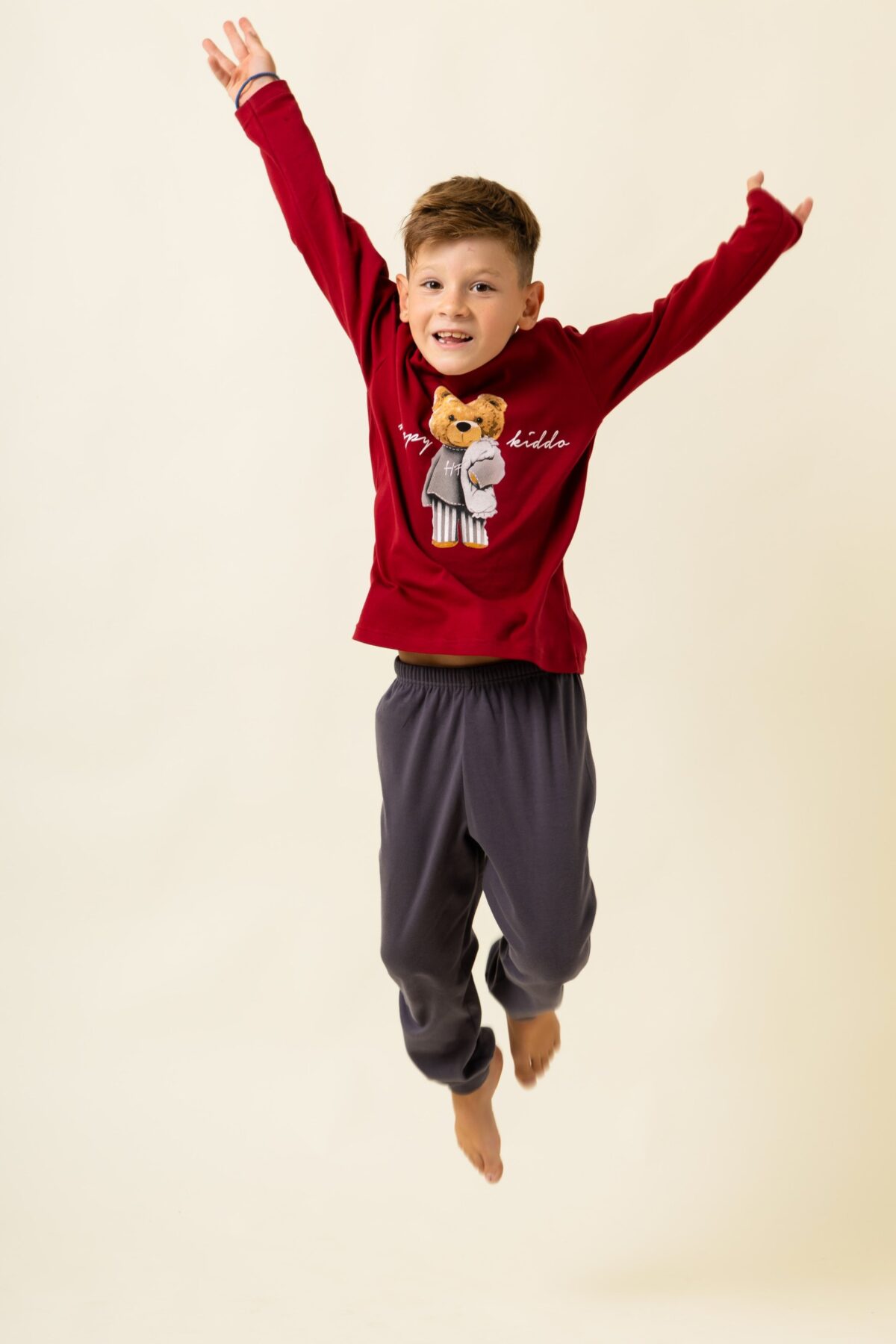 971-8 Παιδική Πιτζάμα Χειμωνιάτικη Family Bear - Image 1