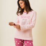 Γυναικεία Πιτζάμα Χειμωνιάτικη Love