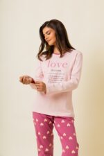 Γυναικεία Πιτζάμα Χειμωνιάτικη Love