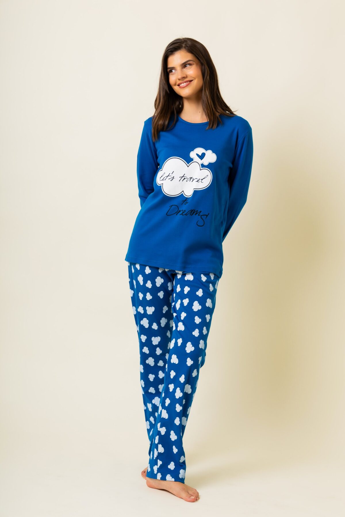 Γυναικεία Πιτζάμα Χειμωνιάτικη Travel - Image 3