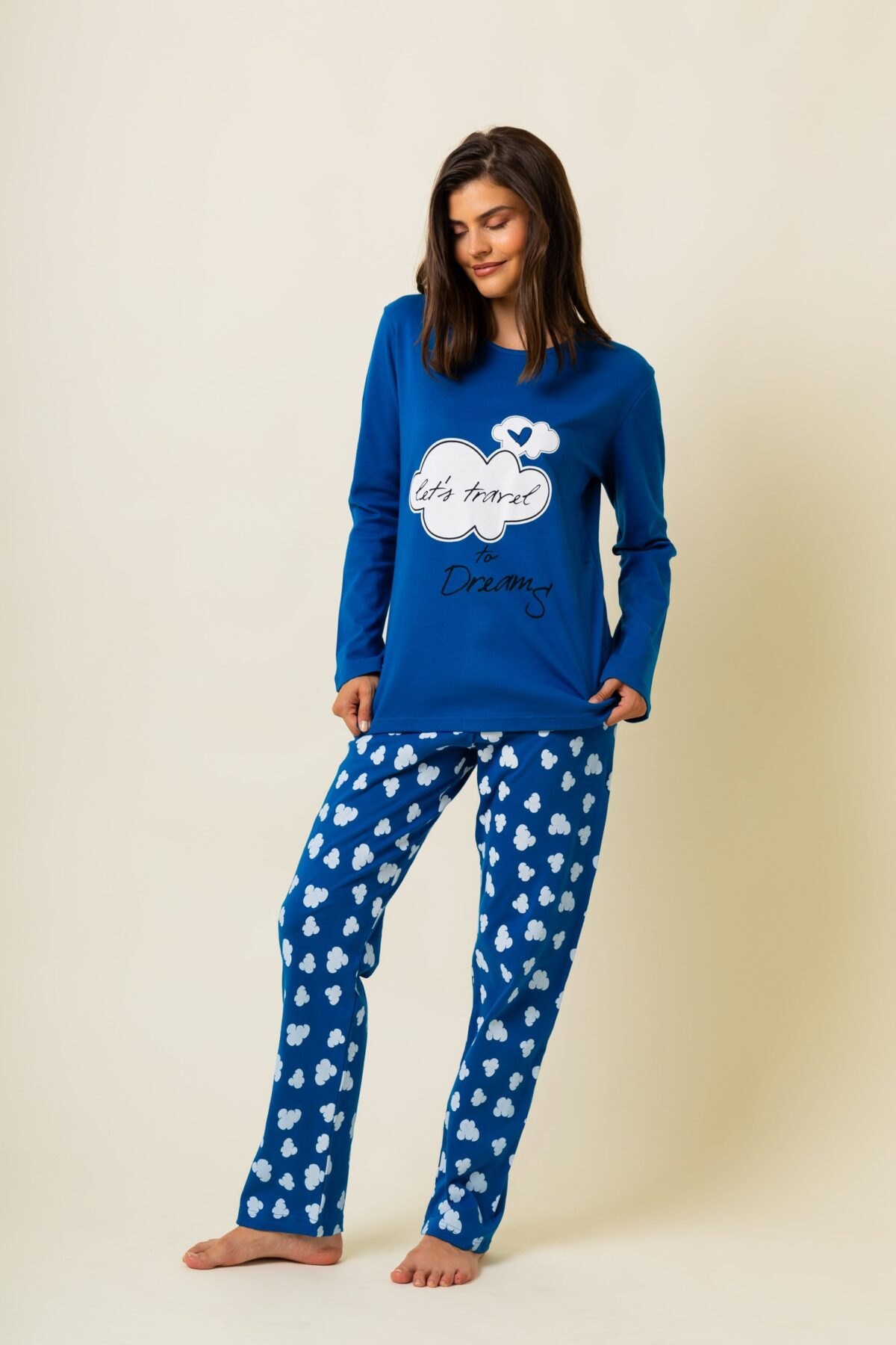 Γυναικεία Πιτζάμα Χειμωνιάτικη Travel - Image 1