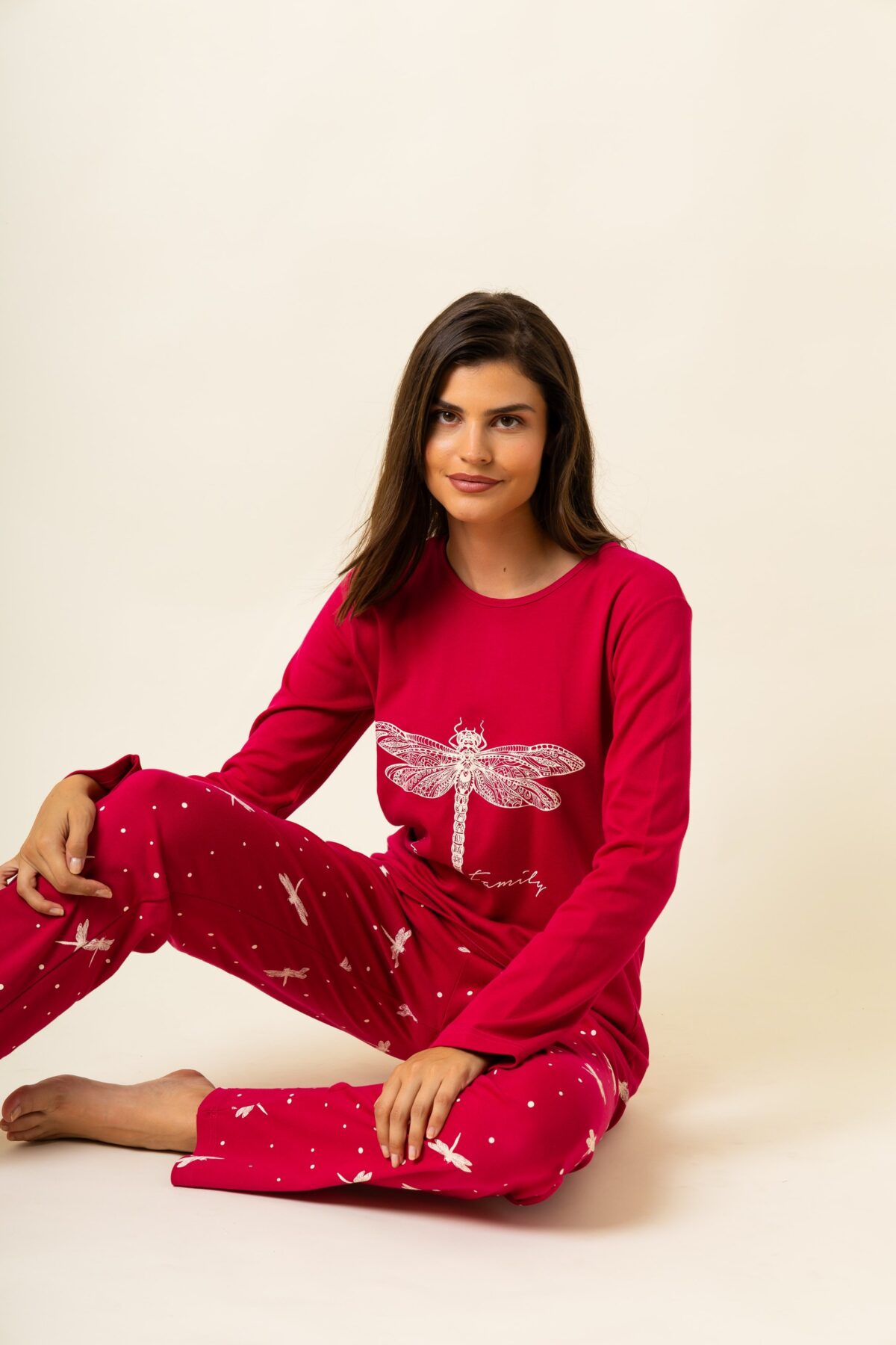 Γυναικεία Πιτζάμα Χειμωνιάτικη Λιβελούλα - Image 2