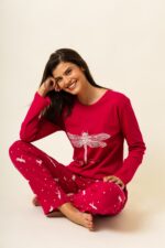 Γυναικεία Πιτζάμα Χειμωνιάτικη Λιβελούλα