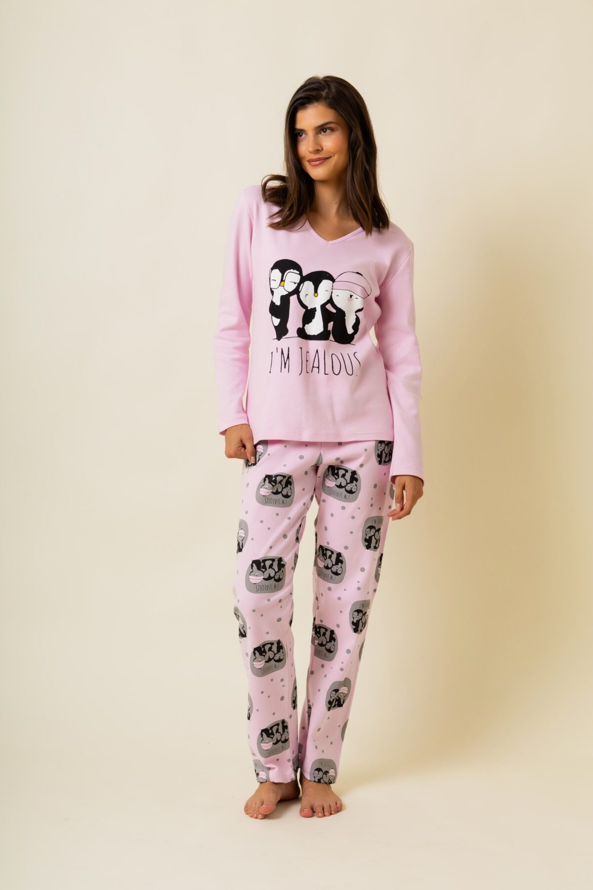 Γυναικεία Πιτζάμα Χειμερινή  Jealous - Image 3
