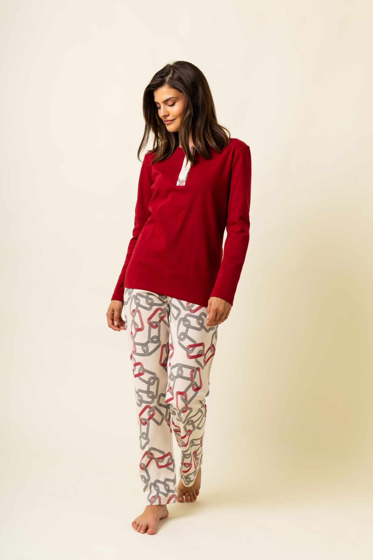 Γυναικεία Πιτζάμα Χειμερινή Chain - Image 2